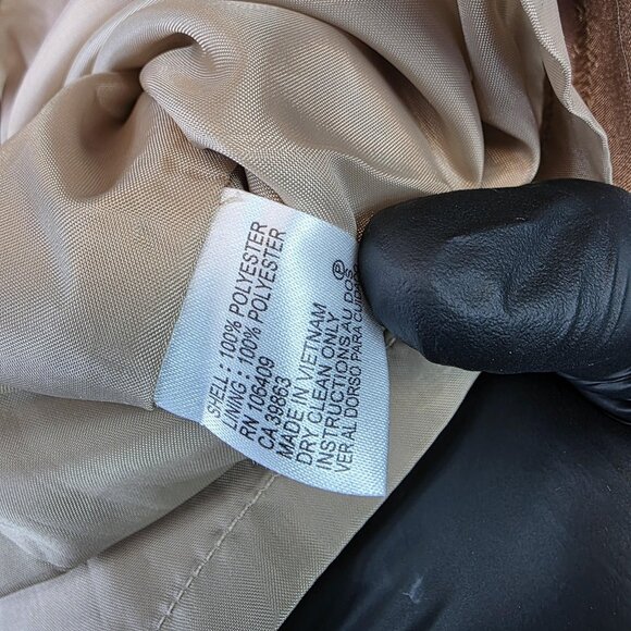 Tahari Arthur S Levine Dress Womens 4P Petite Champagne Gold Sheath Sleeveless - Picture 8 of 10